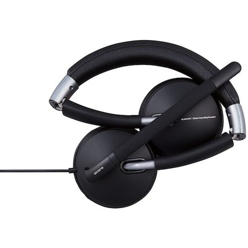 ELECOM 有線ヘッドセット デュアルマイクノイ