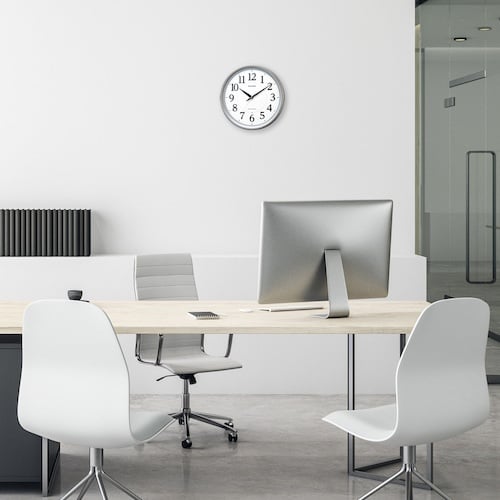 RHYTHM リズム 電波 壁掛け時計 連続秒針