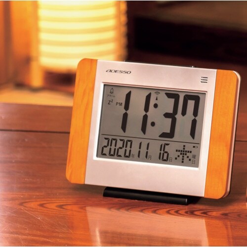 ADESSO ウッド電波時計