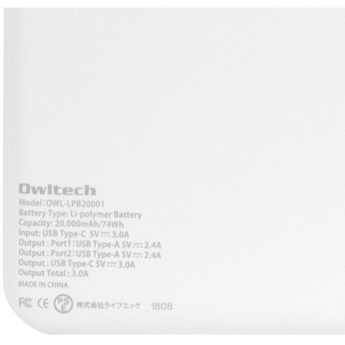 Owltech USB Type−C入力 大容量2