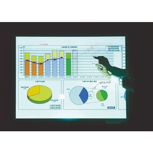 マグエックス 暗線ホワイトボードシート(特大)