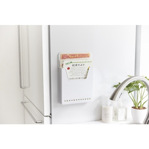 伊勢藤 メールポケット (マグネット付き)ホワイト