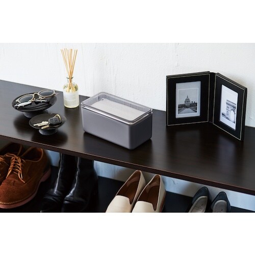 伊勢藤 マスク保管ケースグレー