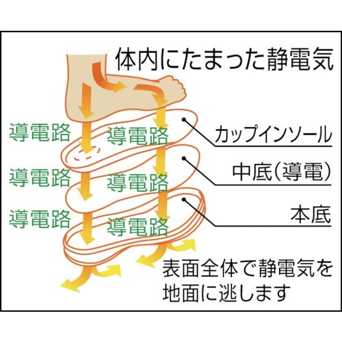 ミドリ安全 静電セフティスニーカー G3595S