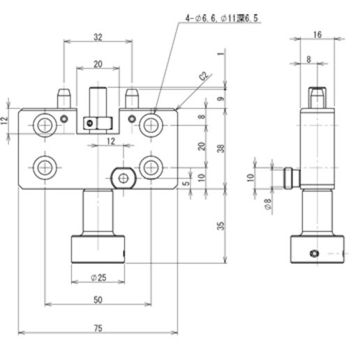 アインツ チャックワンタッチ・手動・ロボット側
