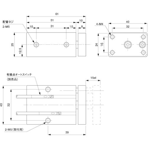 アインツ ミニコンテナシリンダー・複動型