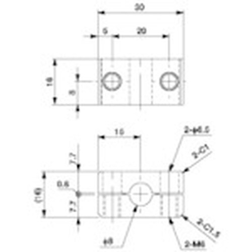 アインツ スライドブラケット・W・φ8