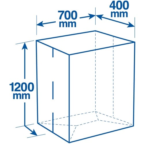 ジャパックス メガライナー大型ポリ袋 HD(マチ付