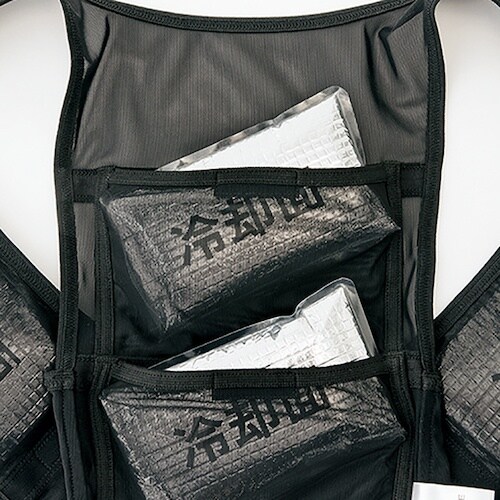 アイトス アイスベスト(アイスパック4個付) ブラ