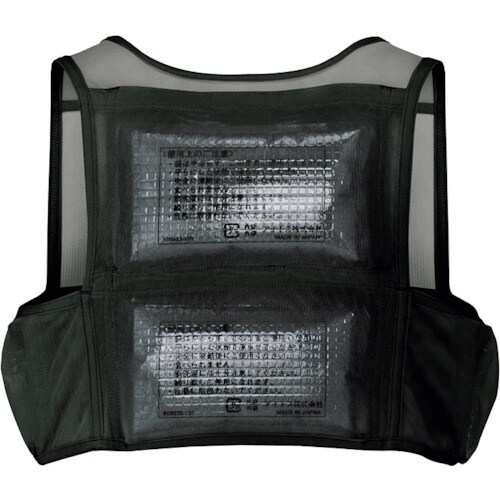 アイトス アイスベスト(アイスパック4個付)ブラッ