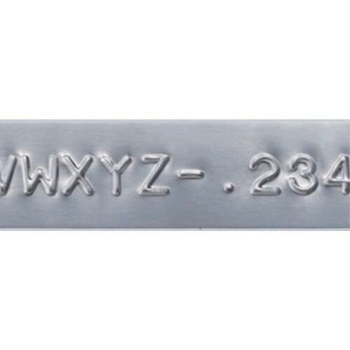 ダイモ Mー1011用 アルミテープのり無し 12