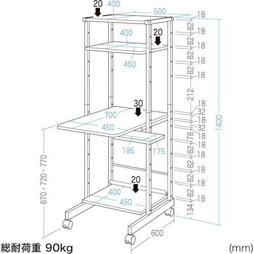 SANWA パソコンラック