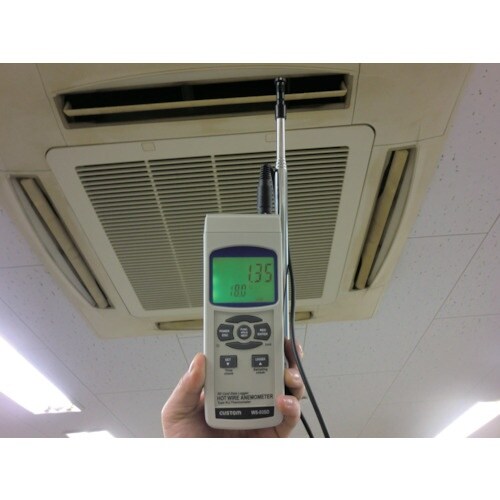 CUSTOM デジタル風速計(風速・温度) 測定風