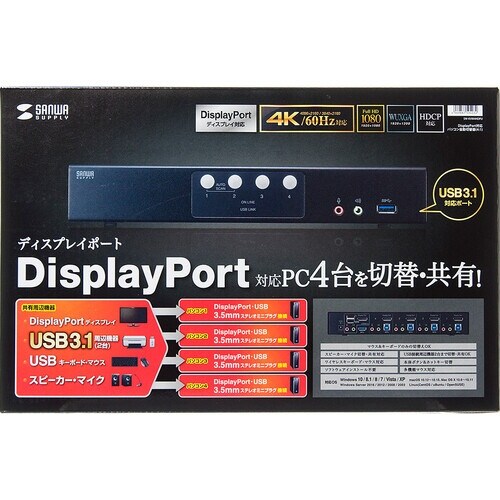 SANWA DisplayPort対応パソコン自動
