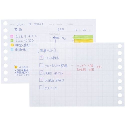 maruman B7E ルーズリーフ タイムプラン