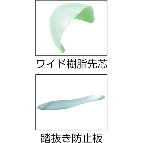 ミドリ安全 踏抜き防止板入り ゴム2層底安全靴 R