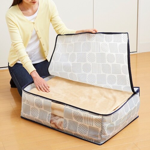 アイメディア 毛布収納袋 北欧柄
