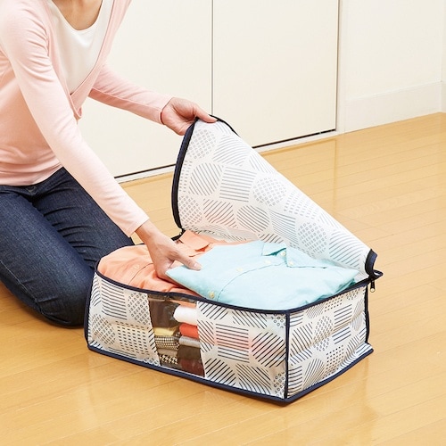 アイメディア 衣類収納袋 北欧柄