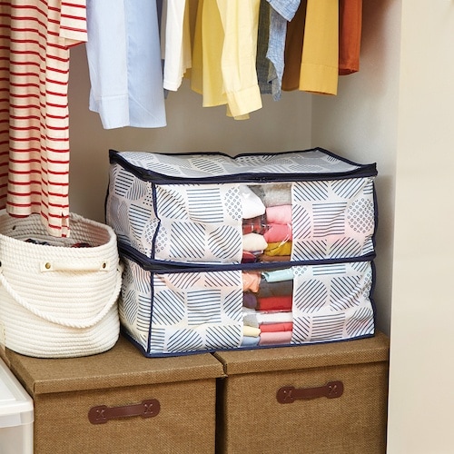 アイメディア 衣類収納袋 北欧柄