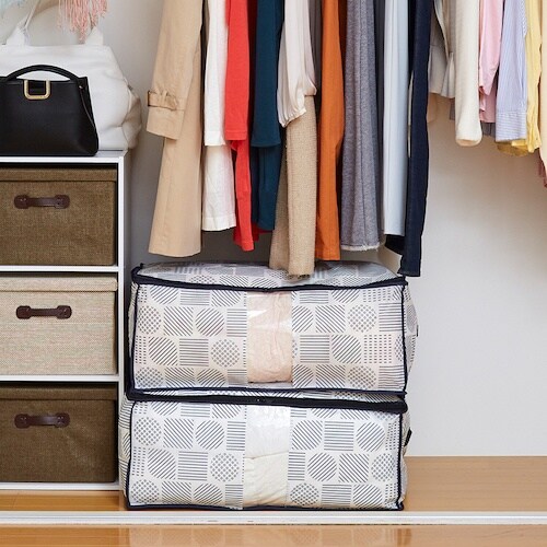 アイメディア 羽毛布団収納袋 北欧柄