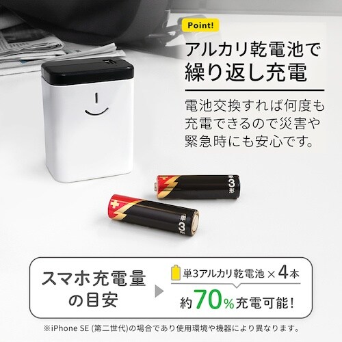 Owltech 単3型アルカリ乾電池があればすぐに