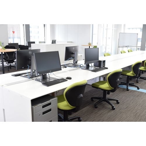 TRUSCO オフィスチェア 肘付 グレー