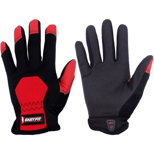 ミタニ 合皮手袋 イージーフィット レッド Lサイ