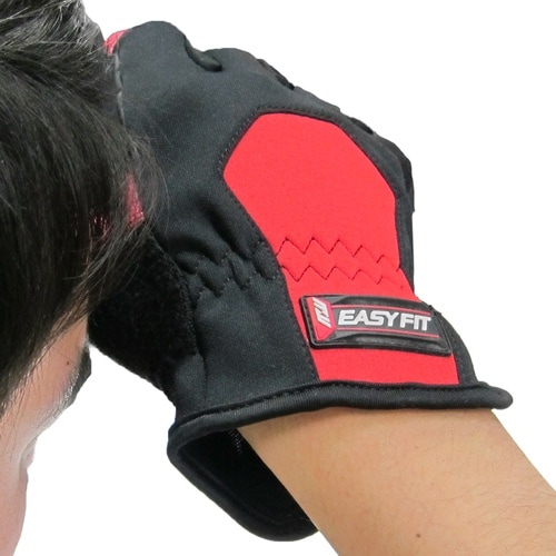 ミタニ 合皮手袋 イージーフィット レッド Lサイ