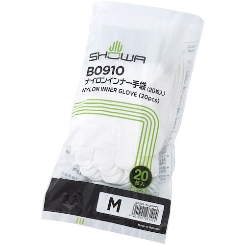 SHOWA ナイロンインナー手袋20枚入 B091