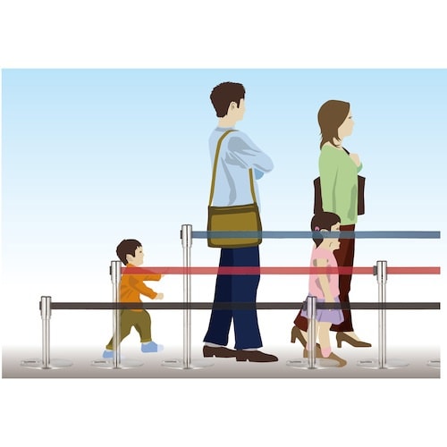 テラモト ジョイントパーテーションD ベルト青