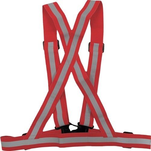 ミズケイ 伸縮タスキ型ベスト レッド