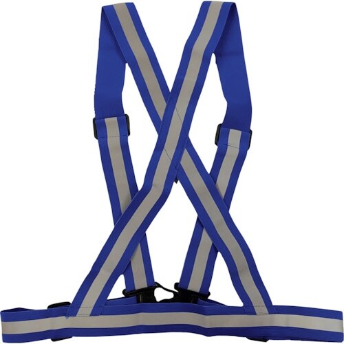 ミズケイ 伸縮タスキ型ベスト ブルー