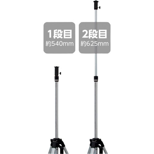 シンワ 三脚 ハンドル式エレベーター D 3m 軽