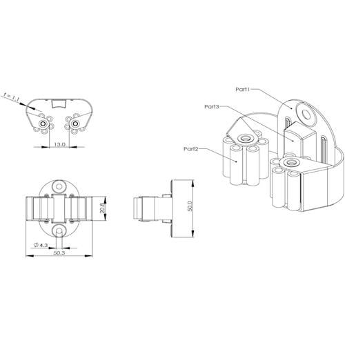 ハイロジック 丸棒グリップ13ー32mm