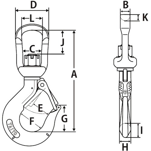 TAIYO Vベルフック 2t(1014764)