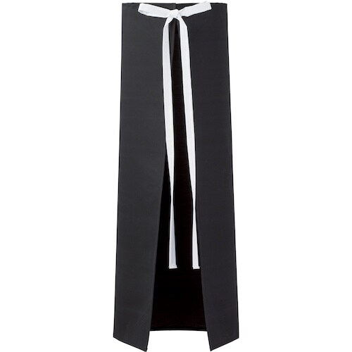 船橋 耐溶剤エプロン コシ ブラック