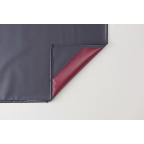 船橋 ビニロンエプロン 胸 ネイビー/レッド Lサ