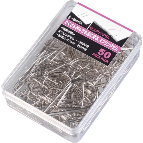 VELOS スプリングゼムクリップ 50本入り
