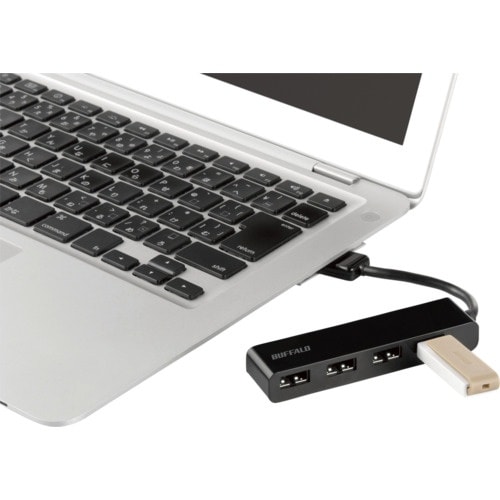 BUFFALO USB2.0 バスパワー 4ポート