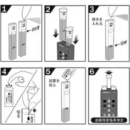 SIBATA 残留塩素測定器 DPD法 試薬付