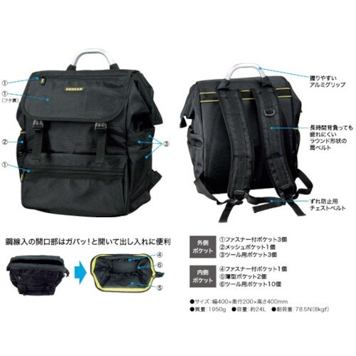 JEFCOM 電工リュックサック