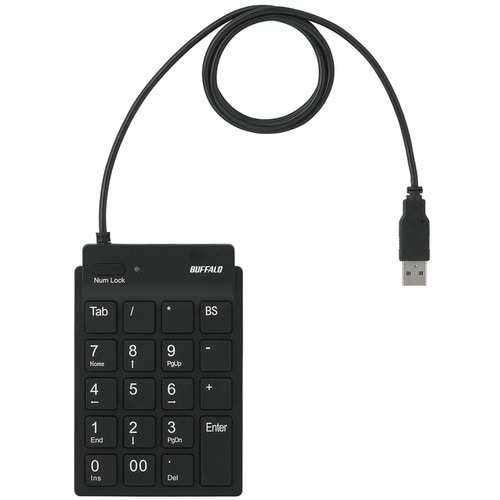 BUFFALO スリムテンキーボード Tabキー付