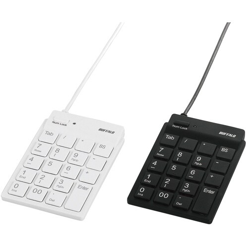 BUFFALO スリムテンキーボード Tabキー付