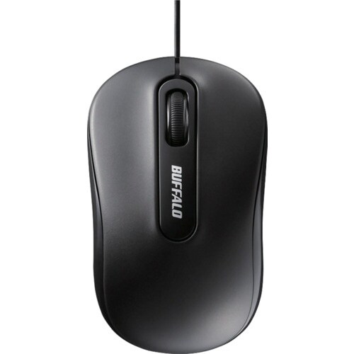 BUFFALO 有線 光学式マウス 3ボタンタイプ