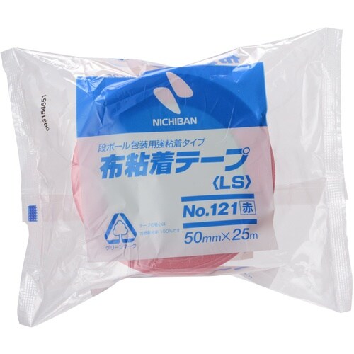 ニチバン 布粘着テープ121(アカ) 50mmX2