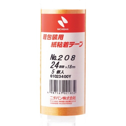 ニチバン 紙粘着テープ 208H−24 24mmX