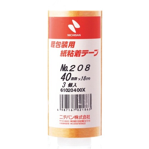 ニチバン 紙粘着テープ208H−40 40mmX1