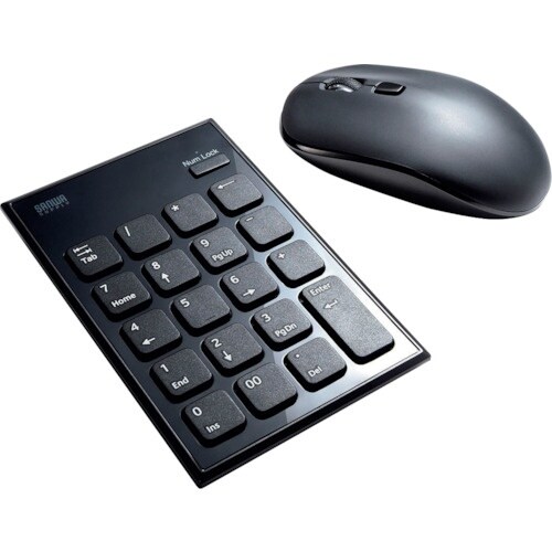 SANWA 静音ワイヤレステンキーマウスセット