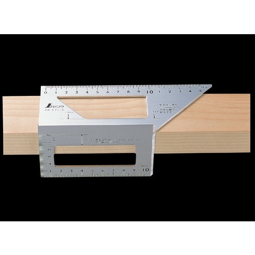 シンワ 一発止型定規アルミ