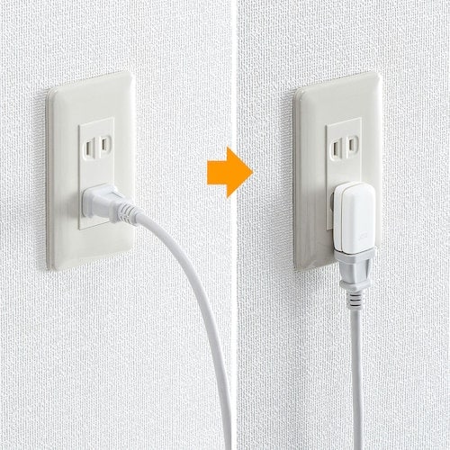 SANWA スペースアダプタ たて型 2個入り